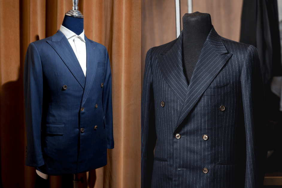 Jas Double-Breasted Suit adalah simbol keanggunan dan profesionalisme. Dengan barisan kancing yang lebih banyak dibandingkan dengan jas single-breasted, jas ini memberikan tampilan yang lebih formal dan berkelas