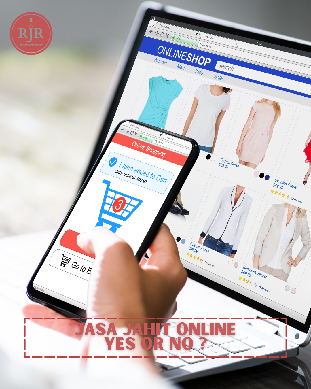 Ilustrasi Jasa Jahit Online | Mau Jahit online ? di Rumah Jahit Rhieta saja