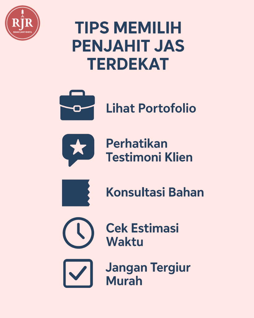 Tips Memilih Penjahit Jas Terdekat