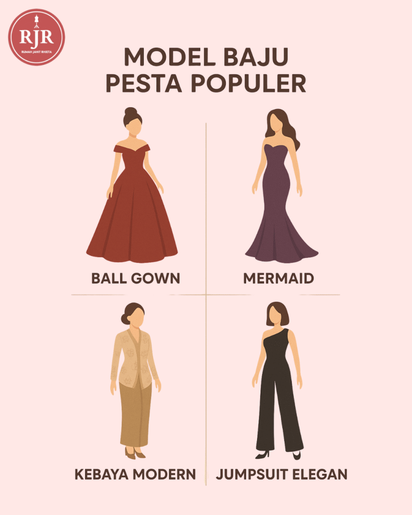 Model Baju Pesta Populer | Rumah Jahit Rhieta