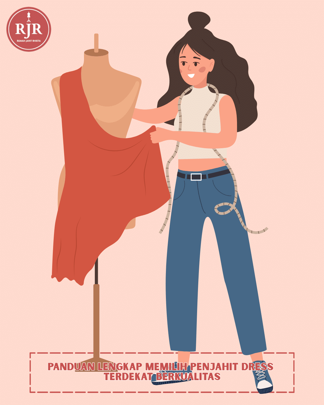 Ilustrasi Artikel Panduan Lengkap Memilih Penjahit Dress Terdekat Berkualitas | Rumah Jahit Rhieta