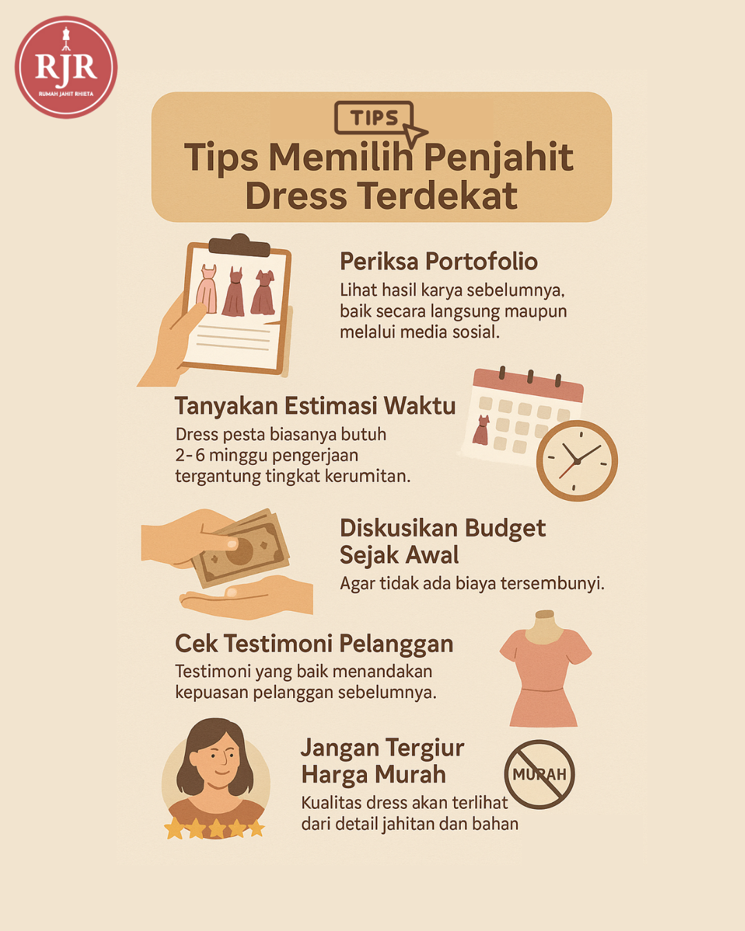 Tips Memilih Penjahit Dress Terdekat