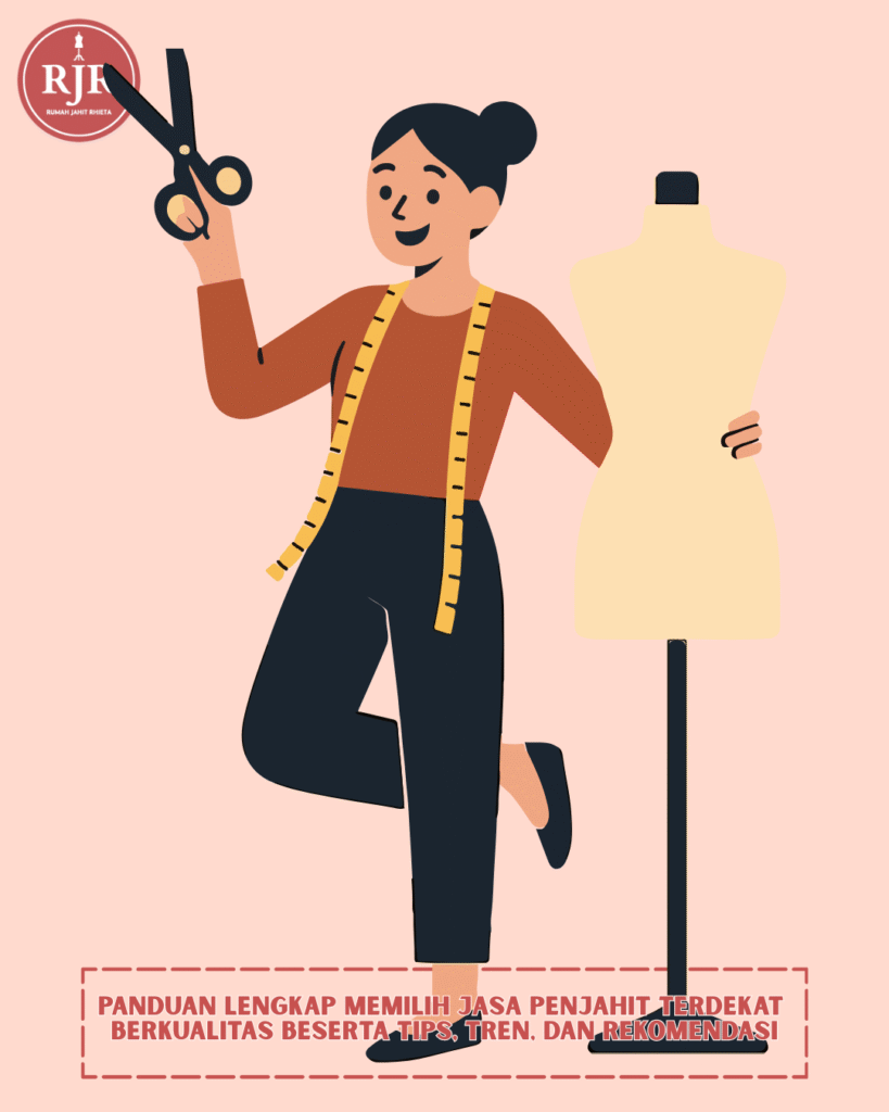 Ilustrasi Artikel Panduan Lengkap Memilih Jasa Penjahit Terdekat Berkualitas beserta Tips, Tren, dan Rekomendasi | Rumah Jahit Rhieta