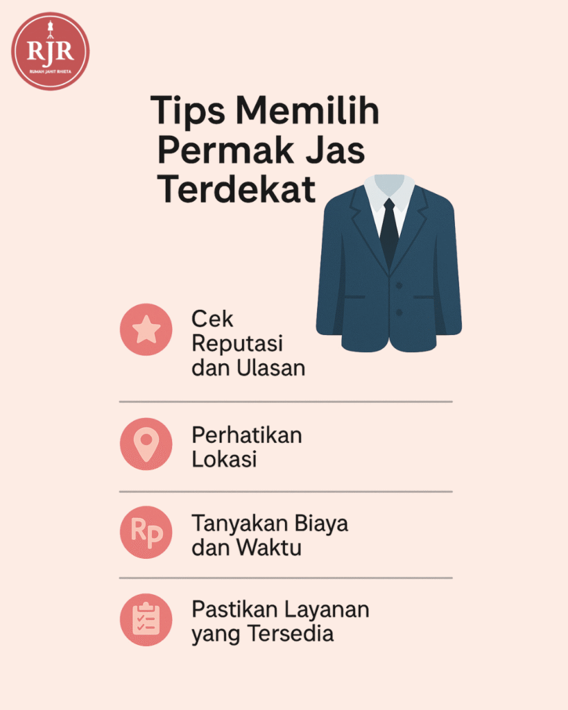Tips Memilih Permak Jas Terdekat
