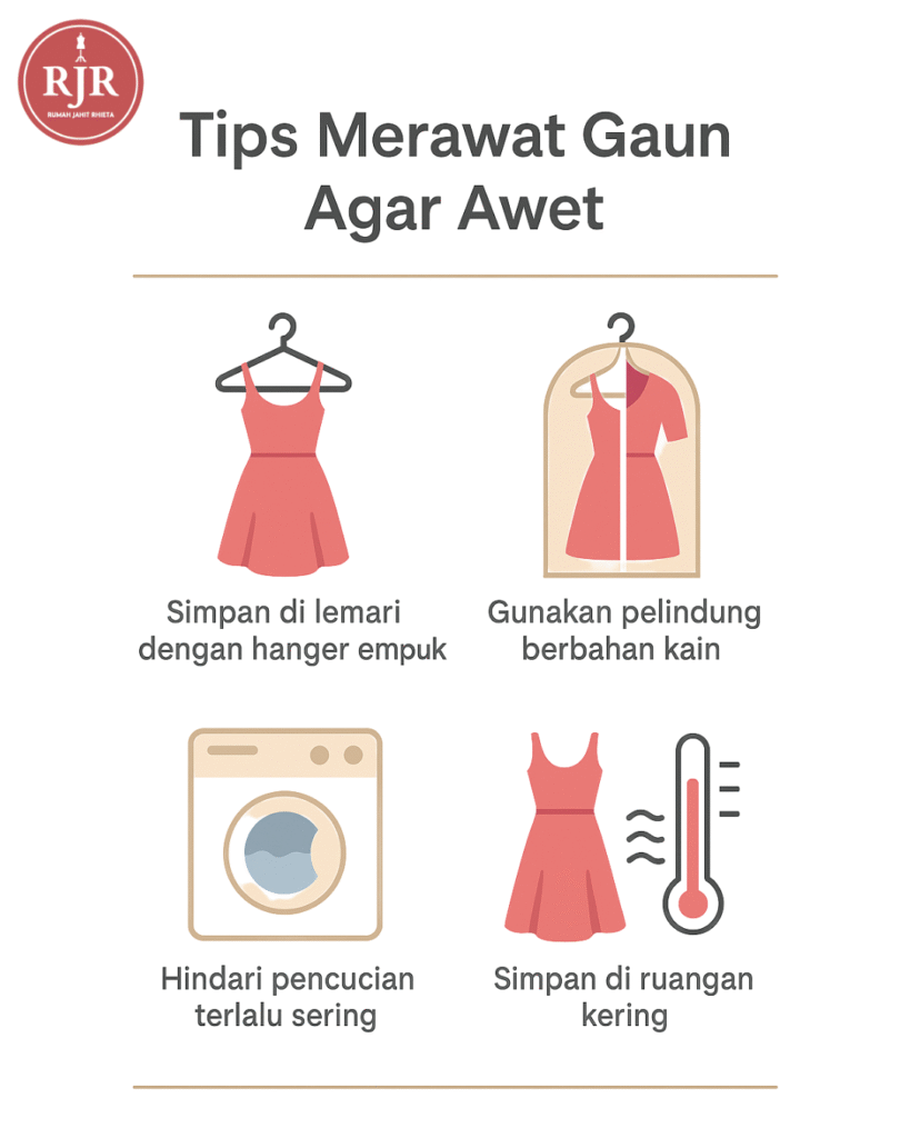 Tips Merawat Gaun | Rumah Jahit Rhieta