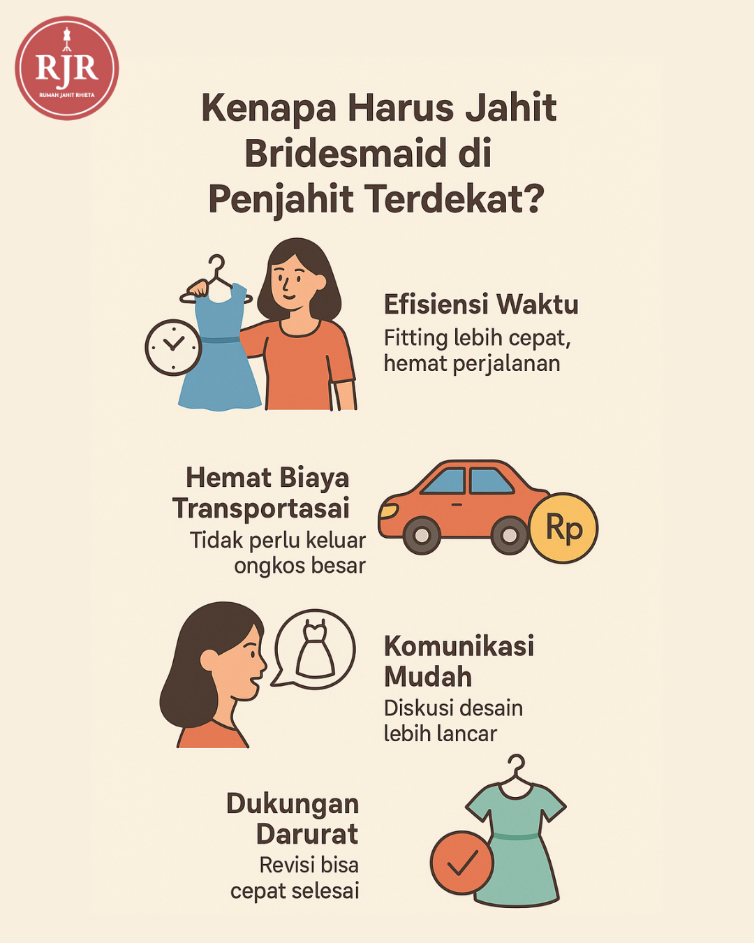 Kenapa Harus Jahit Bridesmaid di Penjahit Terdekat