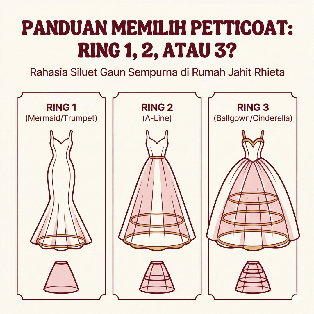 Panduan Memilih Petticoat Ring 1,2 atau 3? | Rumah Jahit Rhieta