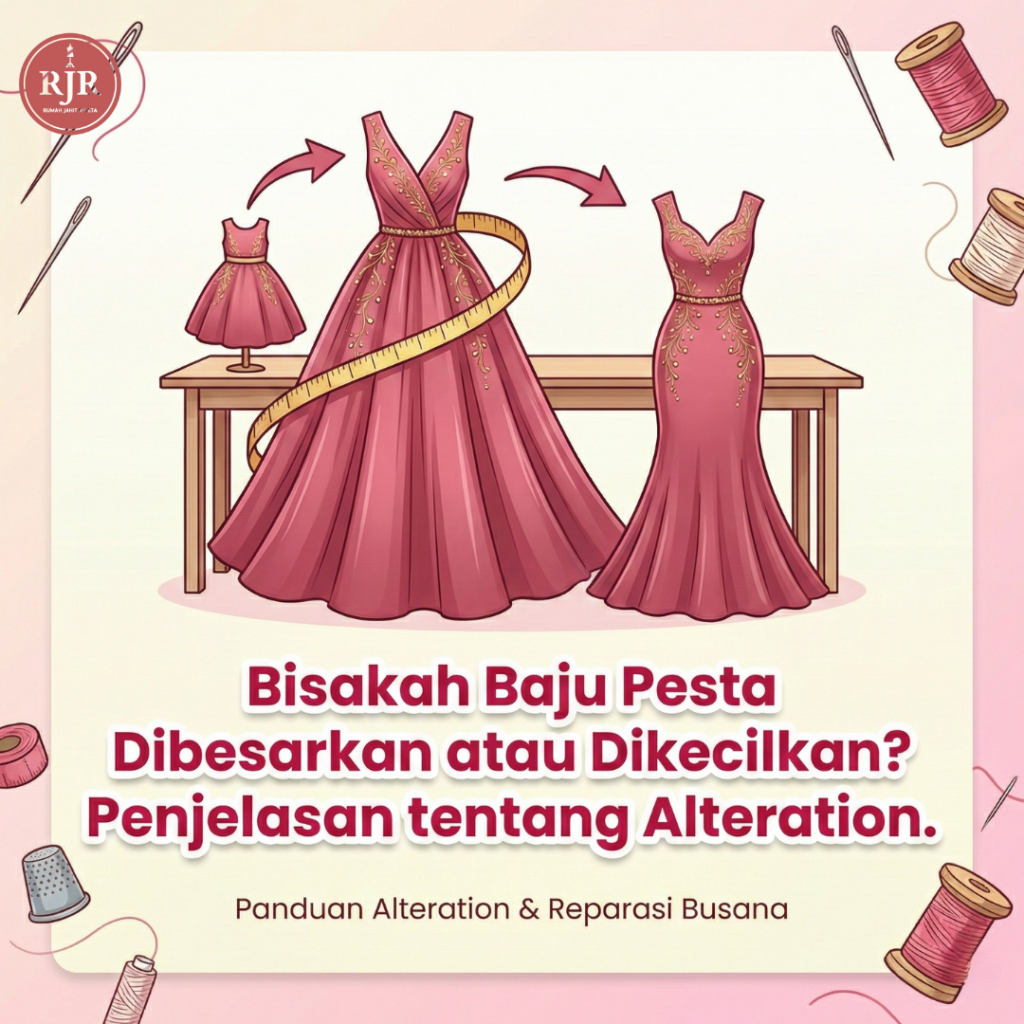 Bisakah Baju Pesta Dibesarkan atau Dikecilkan?