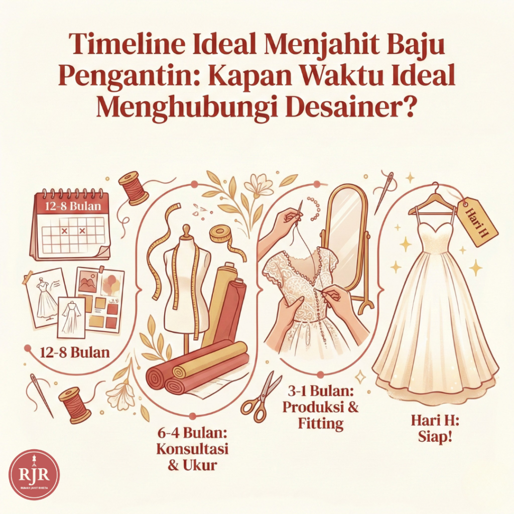 Timeline Ideal Menjahit Baju Pengantin | Rumah Jahit Rhieta