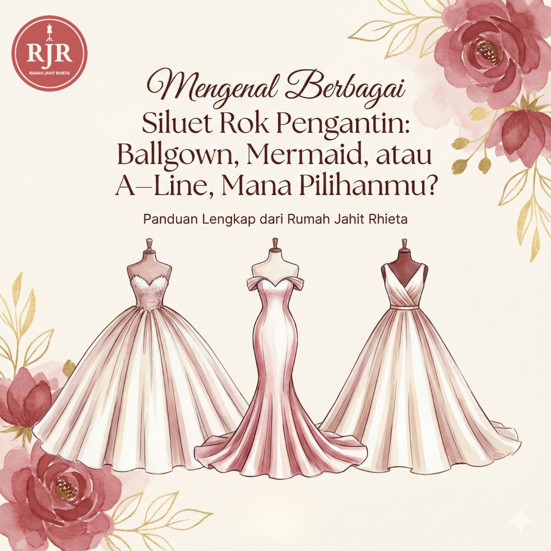 Ilustrasi artikel Mengenal Berbagai Siluet Rok Pengantin
