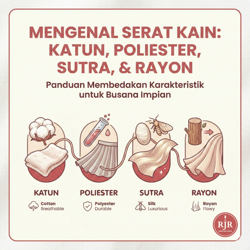 Mengenal Serat Kain : Katun, Poliester, Sutra dan Rayon | Rumah Jahit Rhieta