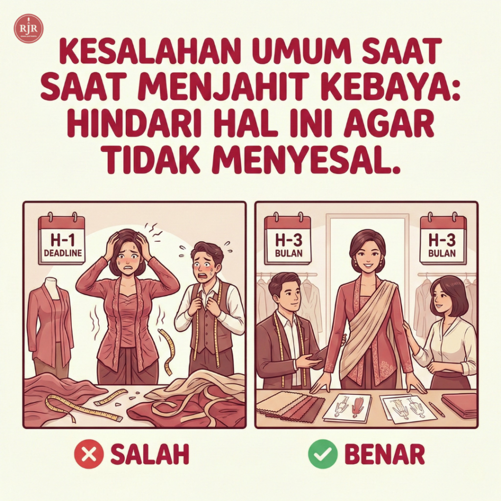 Kesalahan Umum saat Menjahit Kebaya | Rumah Jahit Rhieta